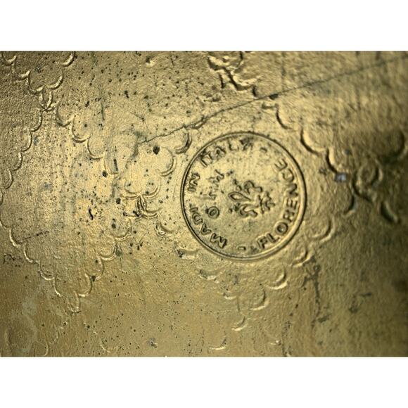 Vtg OFM Florence Italy rectangle ornate tray, serving Vanity Display 16.5”x 12.5 - Picture 9 of 11